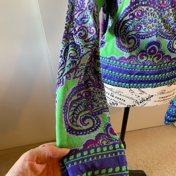 Free People colorful sweater. Very stylish and comfy. - Picture 2 of 4